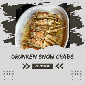 Grand Marnier-Infused Snow Crab Legs recipe by Chef Gone Mad, featuring tender crab legs infused with bold citrus flavor and savory seasonings for an elegant seafood dish.